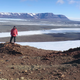 Brandon Peecook prospecting in Antarctica.